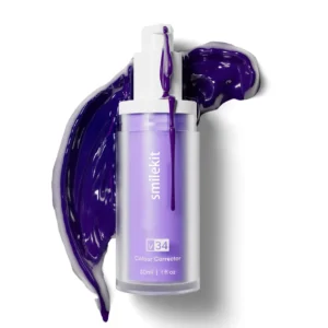V34 Purple Brighten: Hismile V34 clareador e corretor