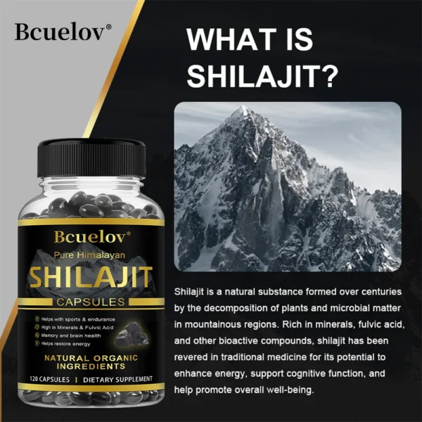 Himalaya Shilajit Capsule: High in Trace Minerals& Fulvic Acid for Energy,Muscle Strength&Immunity, Endurance for Adult - Image 4