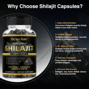 Himalaya Shilajit Capsule: High in Trace Minerals& Fulvic Acid for Energy,Muscle Strength&Immunity, Endurance for Adult