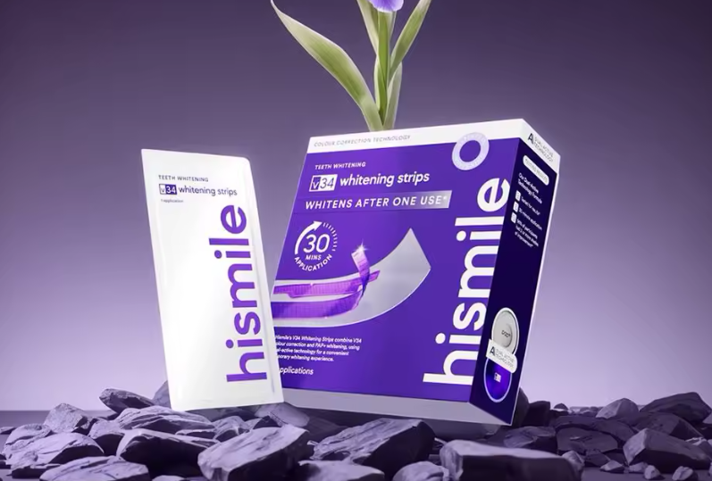 Fita roxa clareadora: Fita clareadora roxa Hismile V34 ORIGINAL