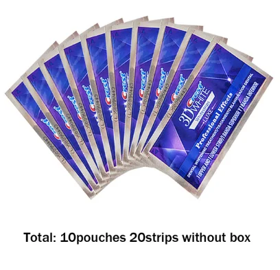 Fita roxa clareadora dental: Fita roxa para clarear os dentes 3D WHITE