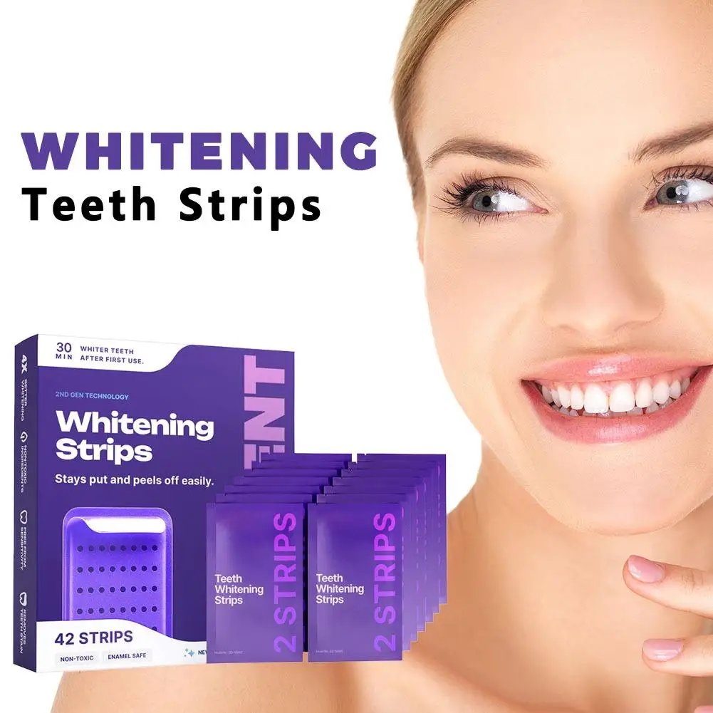 Fita roxa para clarear os dentes: fita v34 Strips
