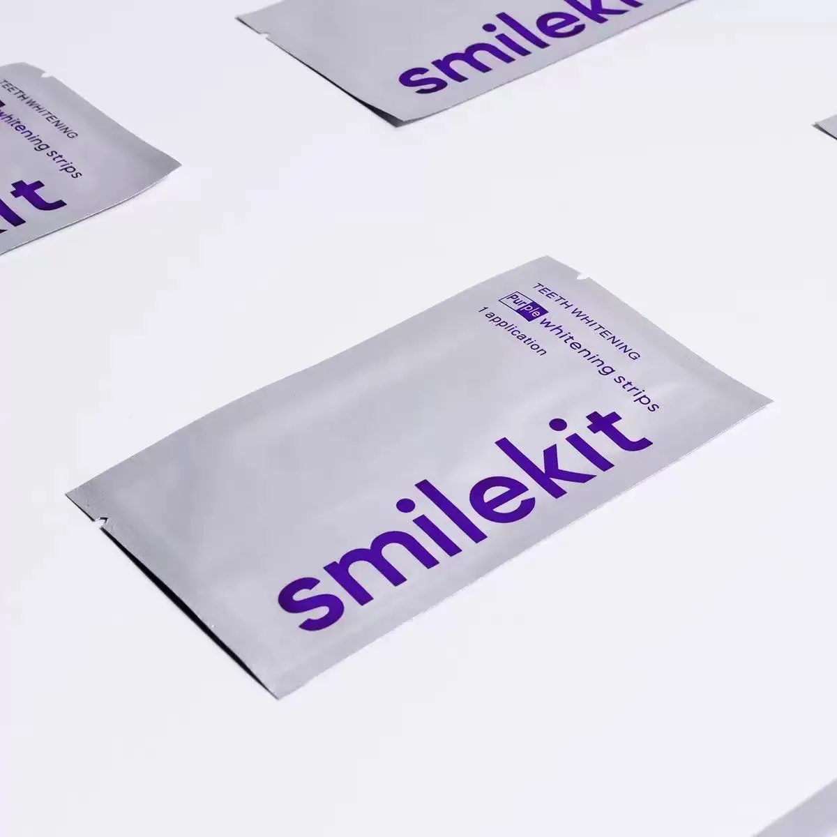 Fita clareadora dental roxa smilekit: Fita v34 roxa clareadora