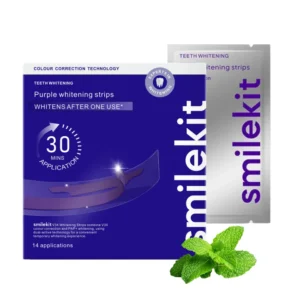 Adesivos Clareadores de Dentes Roxo V34 Smilekit: Fita rocha clareadora Smilekit v34